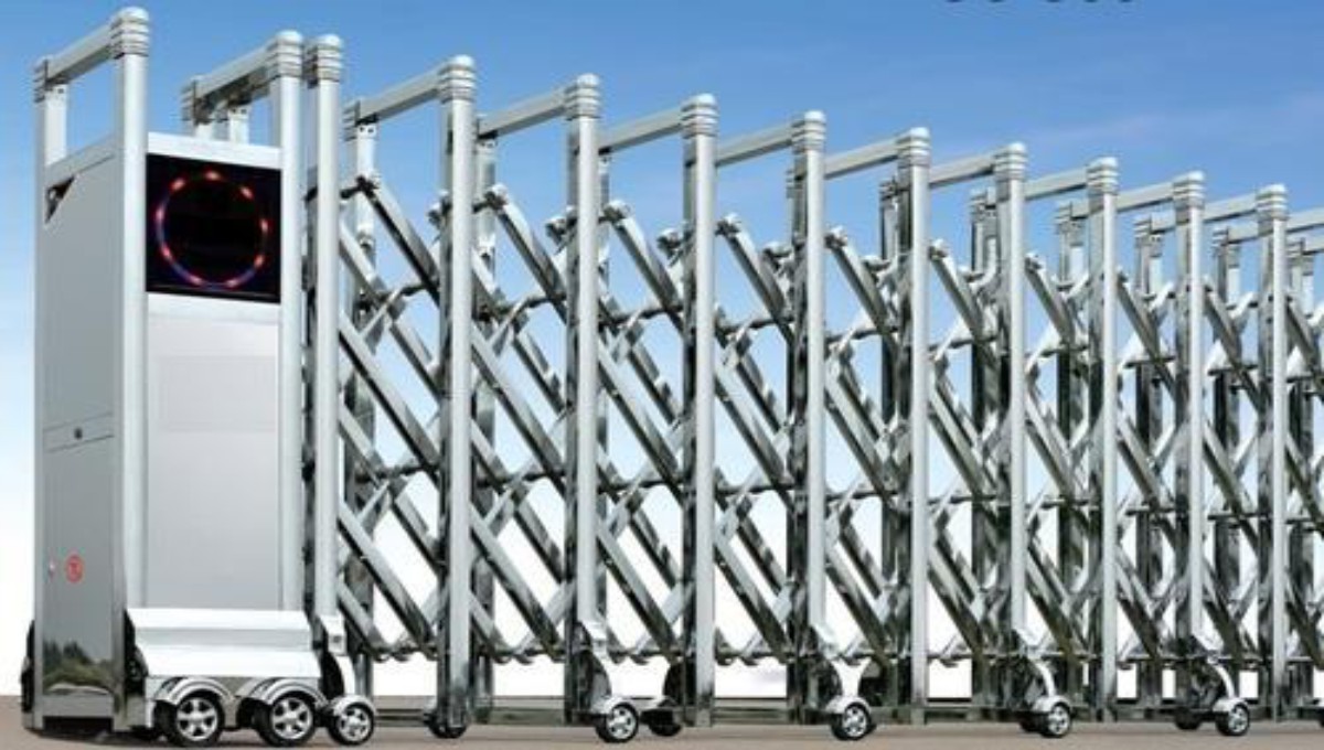 Cổng xếp inox